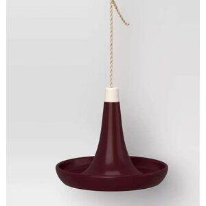 THRESHOLD Ceramic Matte Tray Bird Feeder 6.69" Purple